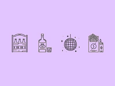 The Bar Outline Icons 25