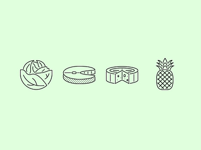 The Food Outline Icons 25