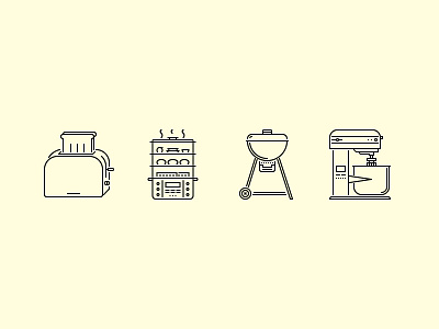 The Kitchen Outline Icons 25