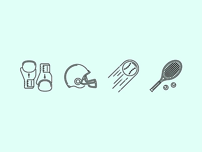 The Sport Equipment Outline Icons 25 creativemarket equipment game graphicriver iconfinder icons outline set sport training