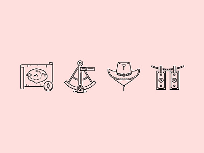 The Bad Boys Outline Icons 25 creativemarket graphicriver iconfinder icons mafia outline pirate seafaring set west wild