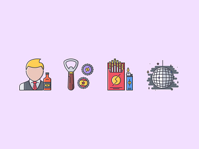 The Bar Filled Outline Icons 25