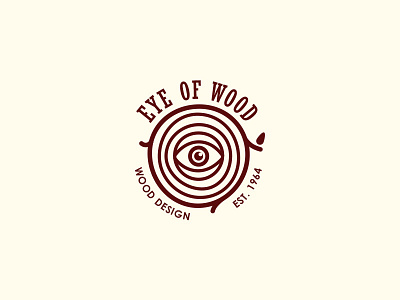 Eye Of Wood clean design eye forest furniture logo logoground nature tree wood woodworker woodworking