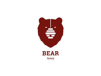 Honey Bear Logo - Day 1 animal apiary bear bee beekeeper camp camping clean food hive honey logo