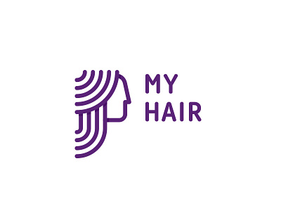 My Hair Logo - Day 26 beauty face hair hairstyle head logo logos look nose side style woman