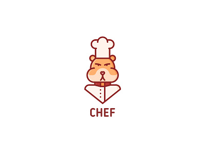 Hamster Chef Logo - Day 43 animal chef clean cook hamster kitchen last spark logo logos mascot one day one logo restaurant