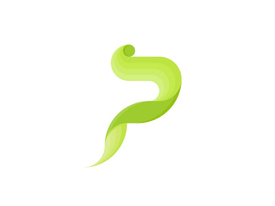 Plant P Letter Logo - Day 47 eco ecology last spark leaf letter logo logos one day one logo p plant sprout typography