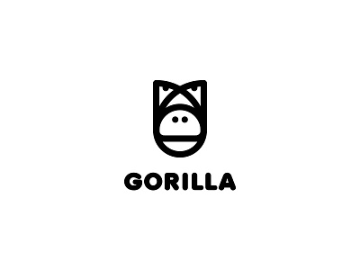 Gorilla Logo - Day 69 animal animals business cartoon finance financial financier gorilla head jungle last spark logo mascot monkey nature one day one logo pride security services severe