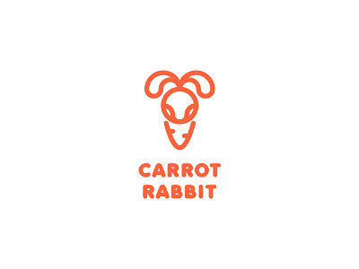 Carrot Rabbit Logo - Day 87 bunny carrot ealthy eco ecology farm farmer fitness food fresh gardener last spark logo mascot one day one logo rabbit vegan vegetable vegetables vegetarian