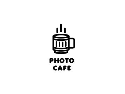 Photo Cafe Logo - Day 88 cafe camera coffee cup drink flash hot last spark lens light line logo one day one logo outline photo photographer pub shine smart tea