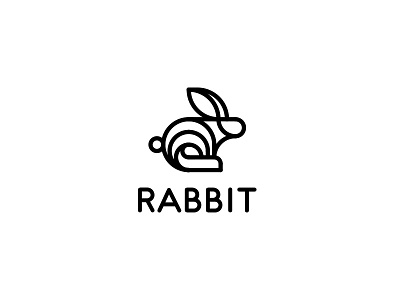 Rabbit Logo - Day 113 by Nikita Golubev on Dribbble