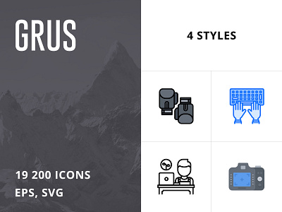 19 200 Gruss Icons bundle buy creative market eps filled outline flat for sale grus icon icon pack icon set icons illustration last spark outline pictogram style svg svg icons vector