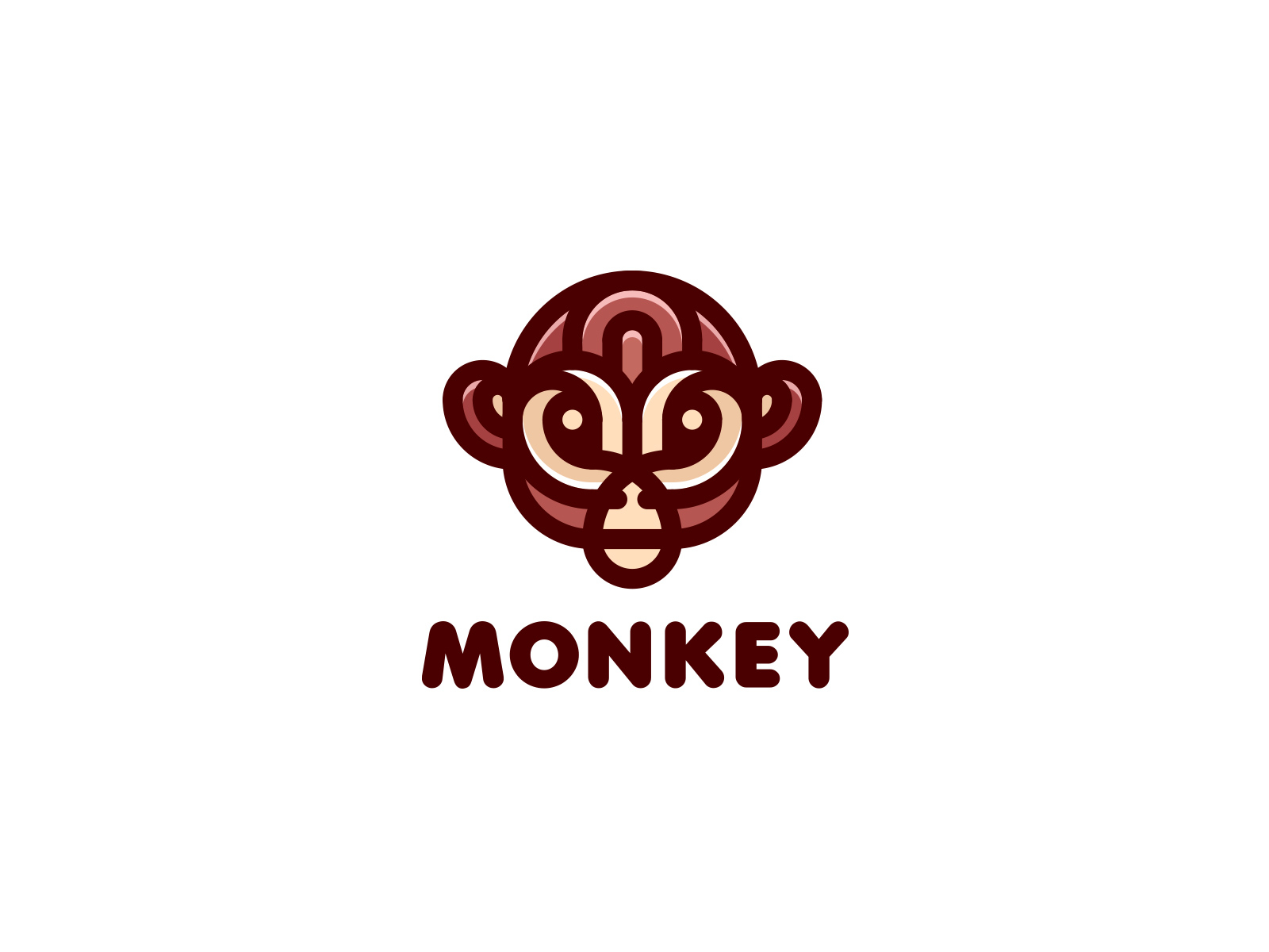 Monkey Logo | Typographic logo design, Monkey logo, Typographic logo