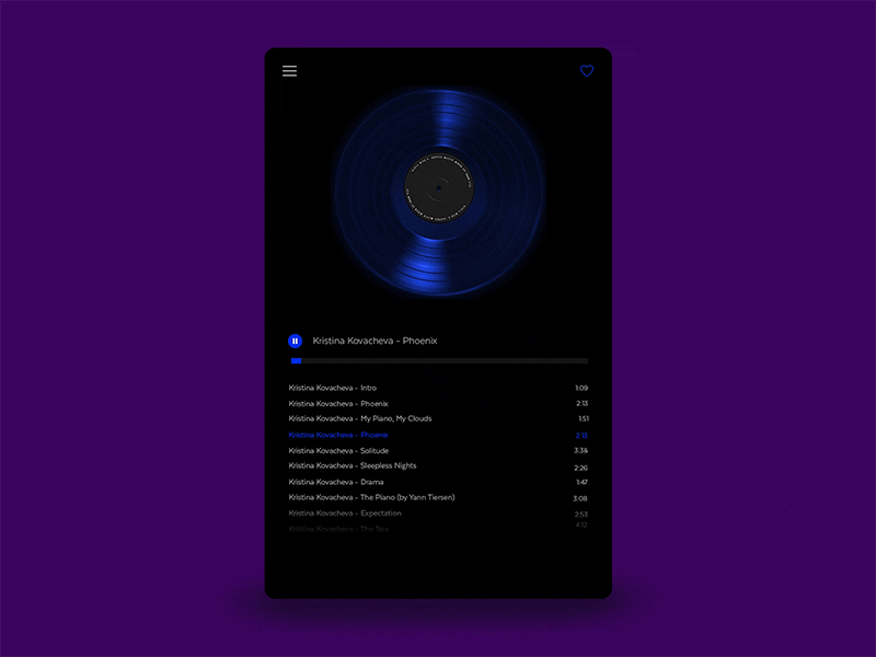 Player app design music player ui