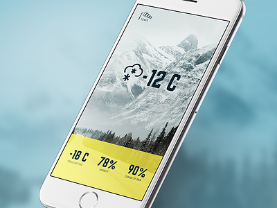 Weather App app mobile ui weather widget