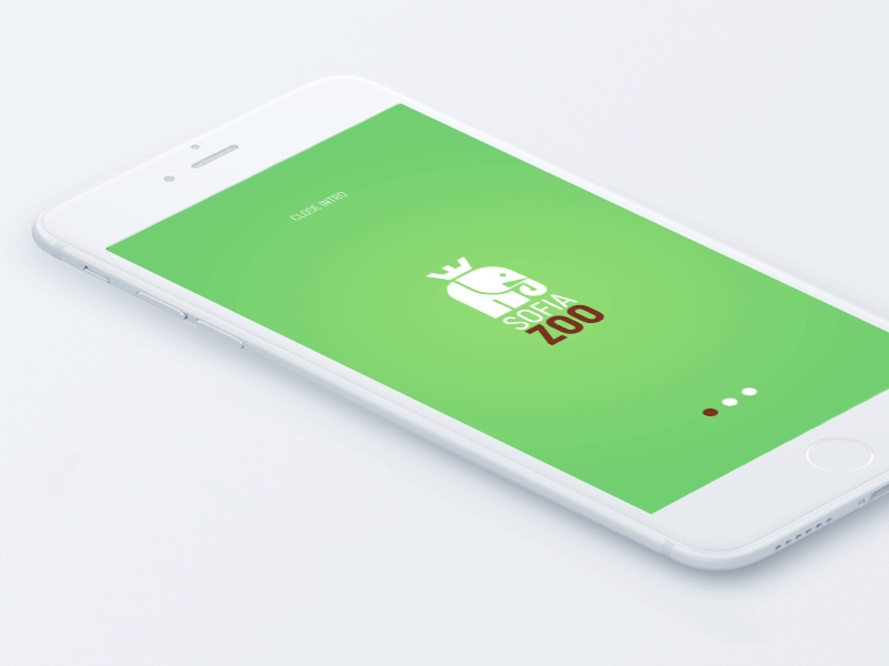 Walkthrough app intro mobile ui zoo