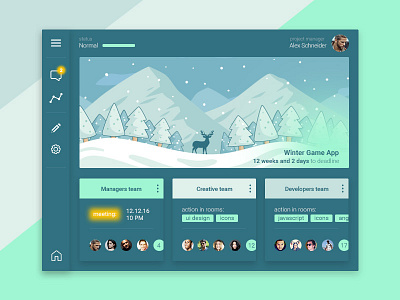 Dashboard dashboard team ui design winter