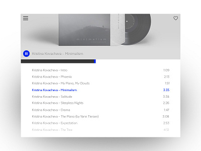 Music Player list music player progress ui