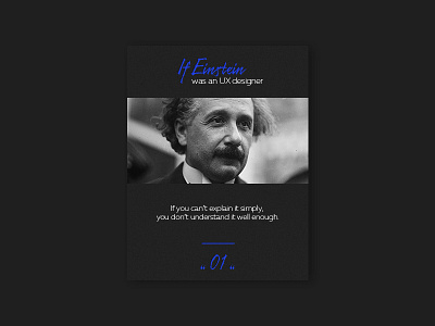 UX Quote einstein quote thoughts ux