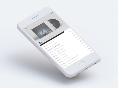 Music Player design digital ios mobile music player ui ux