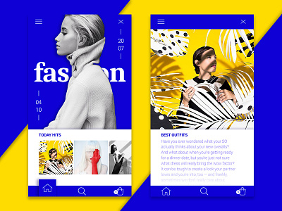 Fashion App app digital fashion mobile ui