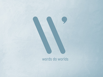 Words Do Worlds blue logo scene w worlds