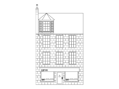 Contour aberdeen architecture building illustration linocut print printmaking scotland