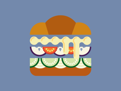 Croissant crossaint food illustration sandwich