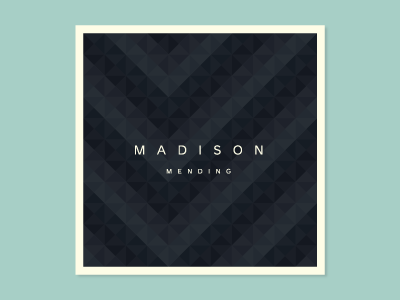 Madison Front album artwork artwork band illustration music pattern print type typography