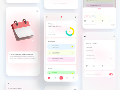 Task Management App app appmobile design illustration mobile ui uiux ux