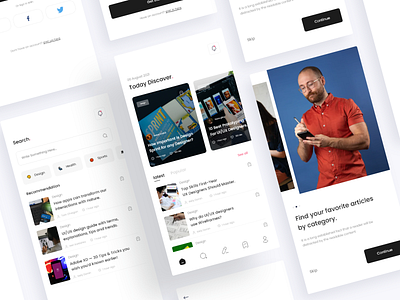 Blog App Design app appmobile design mobile ui uiux ux