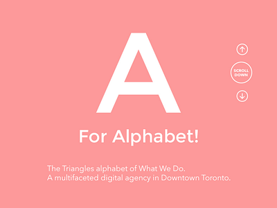A for Alphabet! a alphabet big type circle colour type typography web
