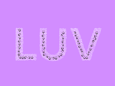 LUV - My favourite outcomes! experiment hand drawn hearts lettering love type typography valentine valentines day vday web experiment