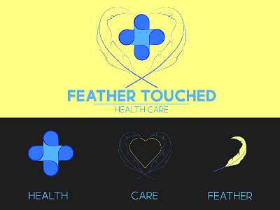 Feather Touched : Health Care (Logo Concept) branding design graphic design illustration logo vector