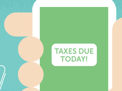 Blog illo on Taxes blog illustration taxes
