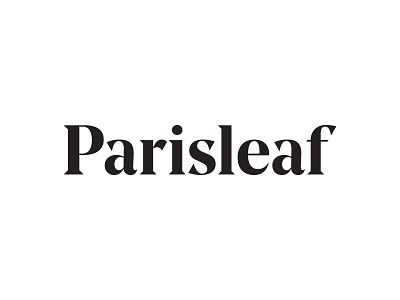 Parisleaf Logotype branding custom identity logotype wordmark