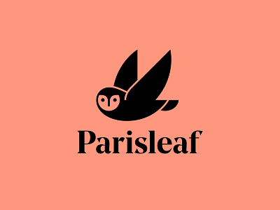 Parisleaf Logo Lockup branding identity design logo logomark logotype owl