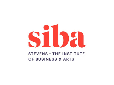 Siba Logotype brand identity branding college graphik lettering logo logotype red school stencil tiempos university