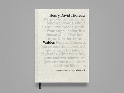 The New Walden: Front Cover