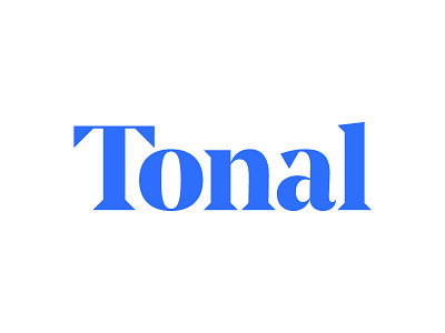 Tonal Logotype app blue bold branding custom logo logotype music serif triangular