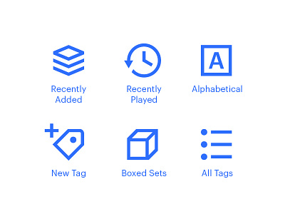 Tonal Icons app icons menu music navigation ui