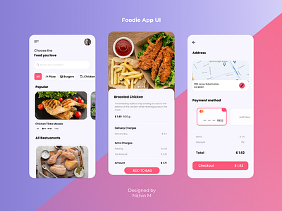 Food delivering App 3d animation app branding design graphic design icon illustration kerala logo motion graphics ui ui ux designer vector