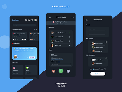 Club House UI (Retouched)