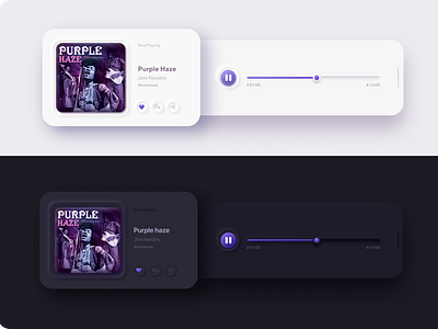 Neomorphism music player