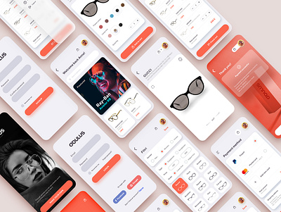 Eyeglasses app UI Design app appui appuidesign ecommerce glasses shop ui ui design uiux ux