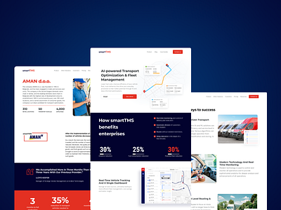 Smart Transport Management Website branding case study design figma product design uiux website
