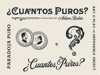 Cuantos Puros branding brand branding design handlettering illustration lettering logo type typography vintage