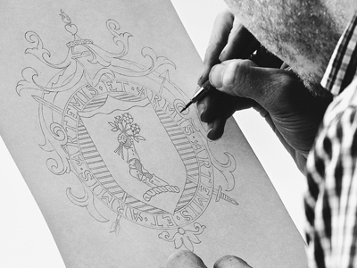 Coat of Arms coatofarms design heraldry illustration lettering letters logo old regal type typography vintage