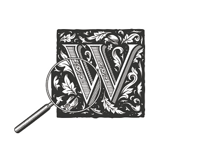 Sherlock Holmes Drop Cap decoration design dropcap floral illumination illustration letttering type typography victorian vintage