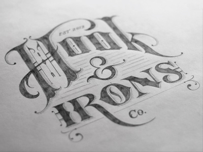Hook & Irons Co. – Logo Sketch